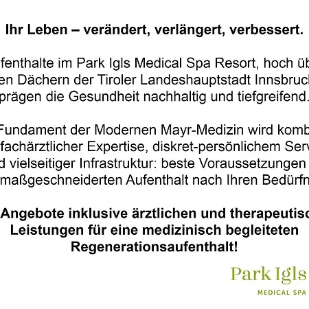 Park Igls - Medical Spa منتجع إنسبروك
